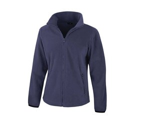 Result RS220F - Women's essential large zip fleece Navy