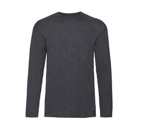 Fruit of the Loom SC233 - Valueweight Long Sleeve T (61-038-0) Dark Heather Grey