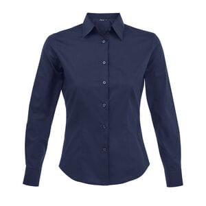 SOL'S 17015 - Eden Long Sleeve Stretch Women's Shirt Dark Blue