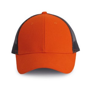 K-up KP158 - Trucker cap - 6 panels Spicy Orange / Dark Grey