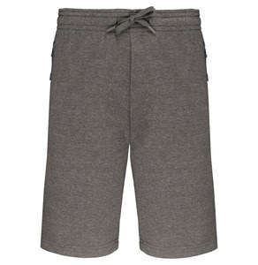 Proact PA1022 - Adult fleece multisport bermuda shorts Grey Heather