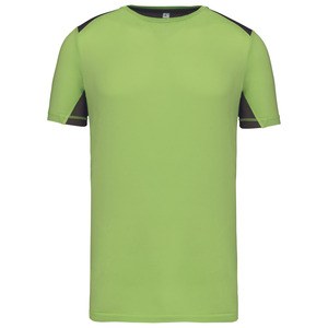 Proact PA478 - Two-tone sports T-shirt Lime / Dark Grey