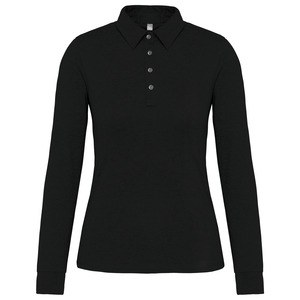 Kariban K265 - Ladies' long sleeve jersey polo shirt Black