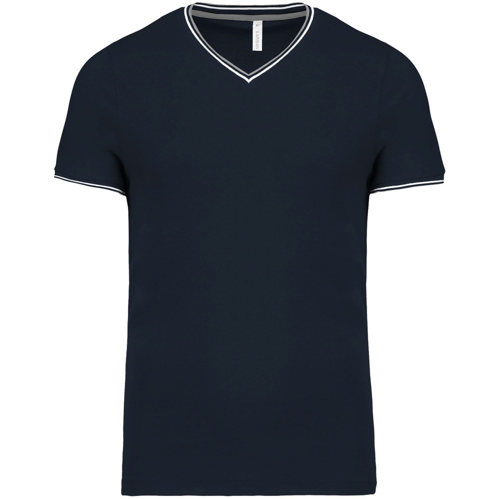 Kariban K374 - Men's piqué knit V-neck T-shirt