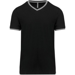 Kariban K374 - Mens piqué knit V-neck T-shirt