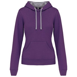 Kariban K465 - Ladies’ contrast hooded sweatshirt