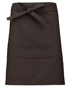 Kariban K898 - Mid-length cotton apron Chocolate