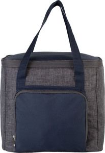 Kimood KI0347 - Cooler bag with zipped pocket Dark Grey Heather / Navy