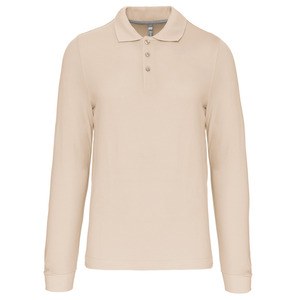 Kariban K243 - MEN'S LONG SLEEVE PIQUE POLO SHIRT Light Sand