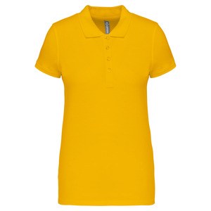 Kariban K255 - Ladies’ short-sleeved piqué polo shirt Yellow