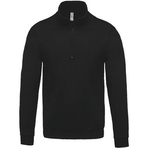 Kariban K478 - Zipped neck sweatshirt Black