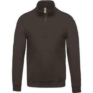 Kariban K478 - Zipped neck sweatshirt Dark Grey