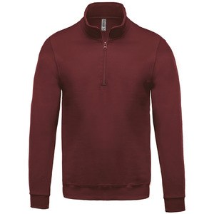 Kariban K478 - Zipped neck sweatshirt Wine