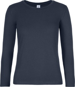 B&C CGTW08T - Women's long sleeve t-shirt #E190 Navy