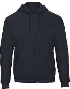 B&C CGWUI25 - Zipped hooded sweatshirt ID.205 Navy