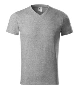 Malfini 111 - Heavy V-neck T-shirt unisex Gris chiné foncé