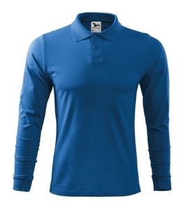 Malfini 211 - Single J. LS Polo Shirt Gents bleu azur