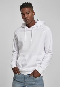 Build Your Brand BY093 - Raglan Sweatshirt Hoody White