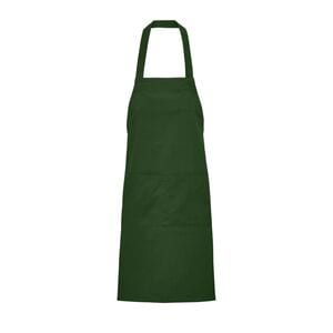 SOL'S 03569 - Gamma Bib Apron With Pockets Bottle Green