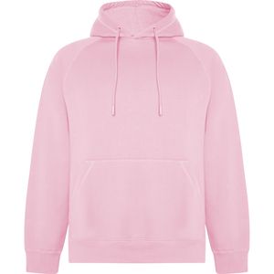 Roly SU1074 - VINSON Unisex hoodie in organic cotton and recycled polyester Light Pink