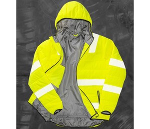 Result RS500X - High visibility jacket in recycled polyester Fluorescent Yellow