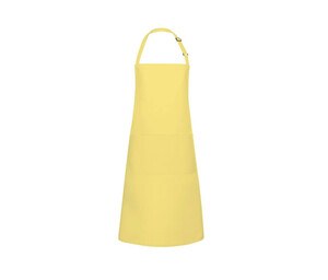 Karlowsky KYBLS5 - Basic bib apron with buckle and pocket sunny yellow