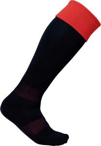 PROACT PA0300 - Two-tone sports socks Black / Sporty Red