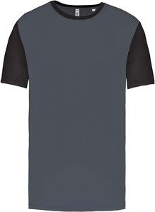 PROACT PA4023 - Adults' Bicolour short-sleeved t-shirt Sporty Grey / Black