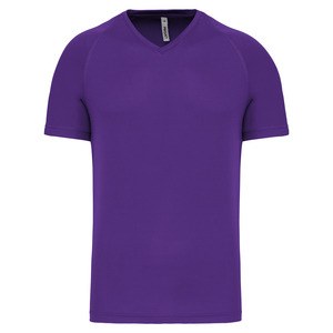 PROACT PA476 - Men's V-neck short-sleeved sports T-shirt Violet
