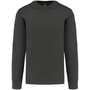 WK. Designed To Work WK4001 - Set-in sleeve sweatshirt Dark Grey