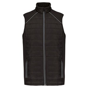 WK. Designed To Work WK606 - Dual-fabric DayToDay bodywarmer Black / Silver