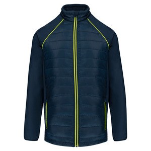 WK. Designed To Work WK6147 - Unisex dual-fabric DayToDay jacket Navy/Fluorescent Yellow