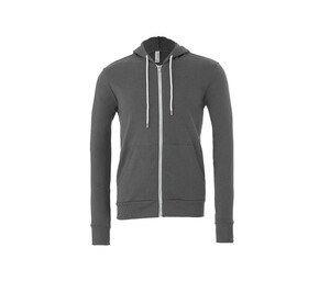 Bella + Canvas BE3739 - Unisex Zip Hoodie Asphalt