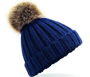 Beechfield B412B - Children's hat with pompom Navy