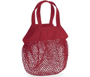 Westford mill WM151 - Mini net bag in organic cotton Orange Rust