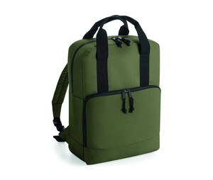Bag Base BG287 - Recycled polyester backpack Military Green