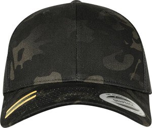 Flexfit 6606MC - Camouflage Trucker Style Cap Black Multicam