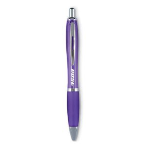 GiftRetail KC3314 - RIOCOLOUR Push button ball pen transparent violet
