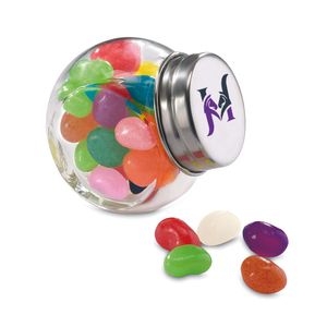 GiftRetail KC7103 - BEANDY Glass jar with jelly beans Multicolour