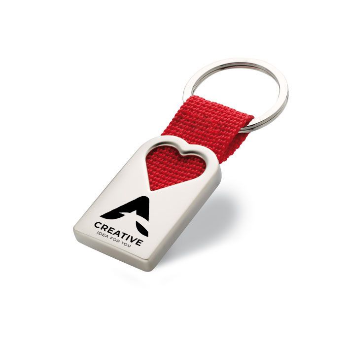 GiftRetail MO7155 - BONHEUR Heart metal key ring