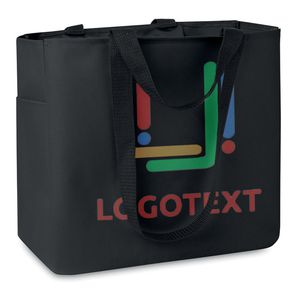 GiftRetail MO8715 - CAMDEN 600D Polyester shopping bag Black