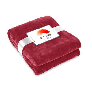 GiftRetail MO9088 - DAVOS Blanket flannel Burgundy