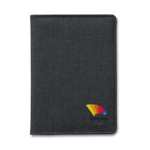 GiftRetail MO9107 - SHIELDOC 2 Tone passport holder Black