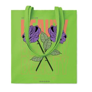 GiftRetail MO9268 - COTTONEL COLOUR + 140gr/m² cotton shopping bag Lime