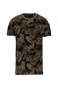 Kariban K3030 - Men's short-sleeved camo t-shirt Olive Camouflage