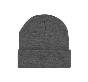 K-up KP892 - Recycled beanie with knitted turn-up Grey Heather