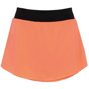 PROACT PA1031 - Padel skirt with integrated shorts Coral/Black