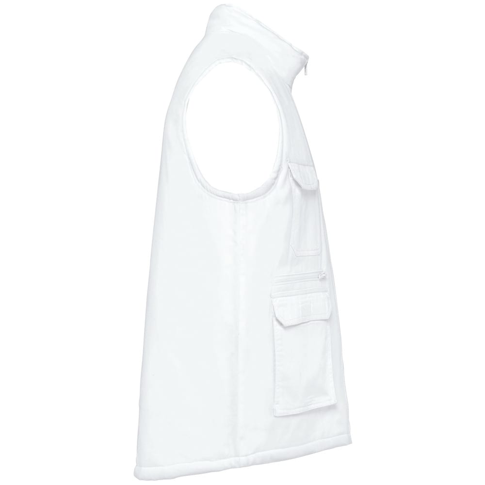 WK. Designed To Work WK607 - Unisex padded multi-pocket polycotton vest