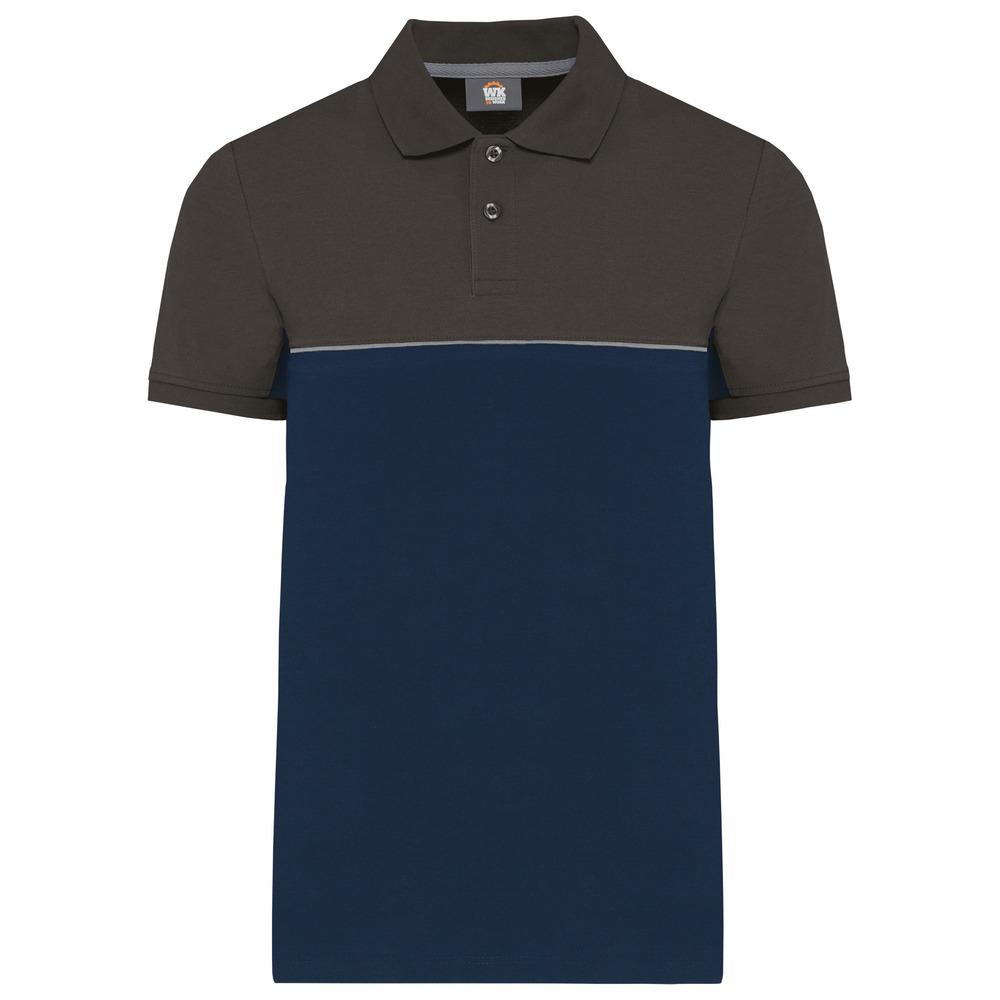 WK. Designed To Work WK210 - Unisex eco-friendly two-tone short sleeve polo shirt