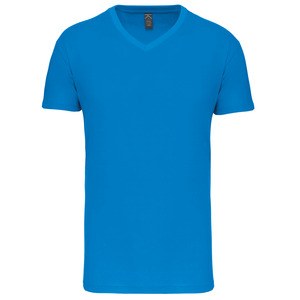 Kariban K3028IC - Men's BIO150IC V-neck t-shirt Tropical Blue